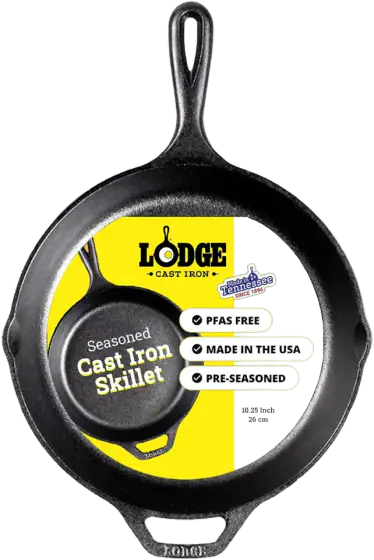 Lodge Seasoned Cast Iron Skillet, 10.25 in