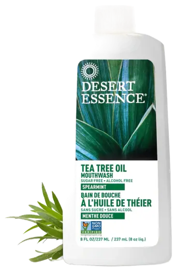 Desert Essence Tea Tree Spearmint Mouthwash, 8 oz