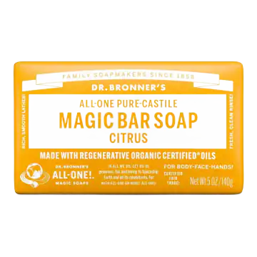 Dr. Bronner's Citrus Pure-Castile Bar Soap
