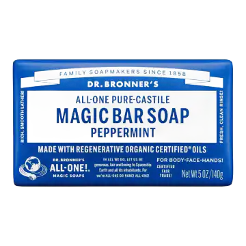 Dr. Bronner's Peppermint Pure-Castile Bar Soap