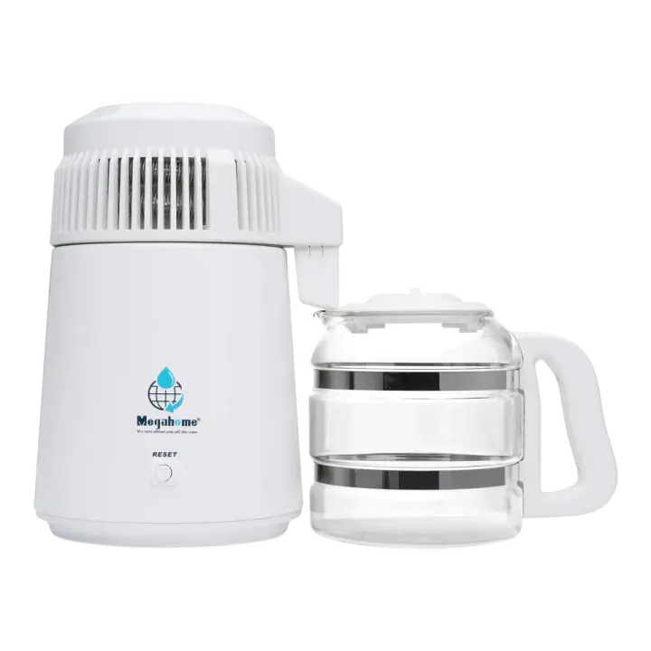 Megahome Countertop Water Distiller, White, Glass Collection