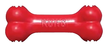 KONG Goodie Bone Natural Rubber Treat Toy, Medium, Red