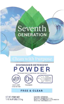 Seventh Generation Free & Clear Dishwasher Detergent Powder
