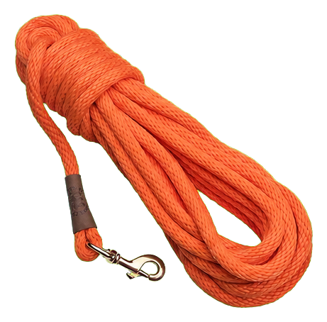 Mendota Pet Pro Trainer Check Cord, Orange, 1/2 Inch by 30 Feet
