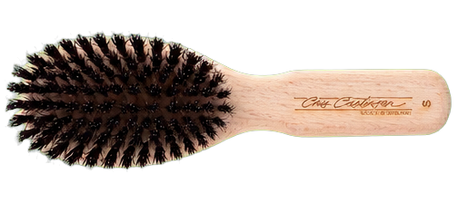 Chris Christensen Natural Boar Bristle Grooming Brush, 8.75 Inches