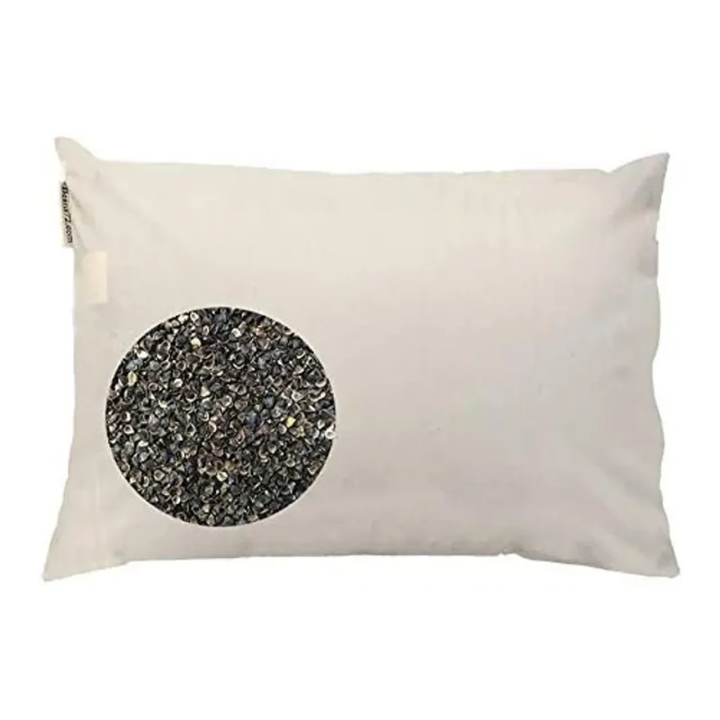Beans72 Organic Buckwheat Pillow - Queen Size (20 inches x 30 inches)