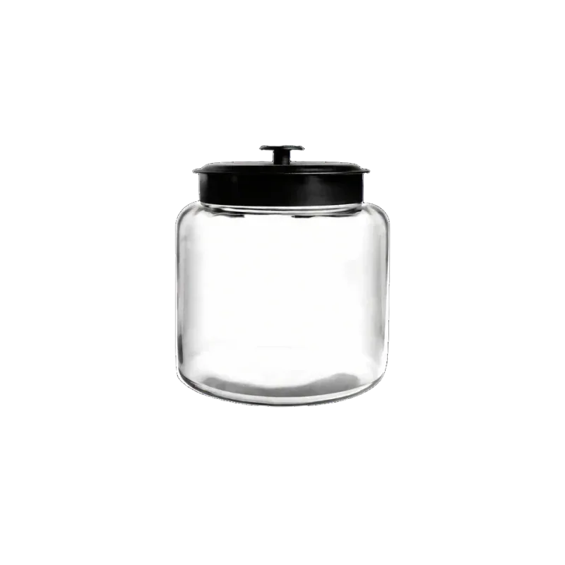 Anchor Hocking Montana 1.5 Gallon Glass Jar with Black Metal Lid