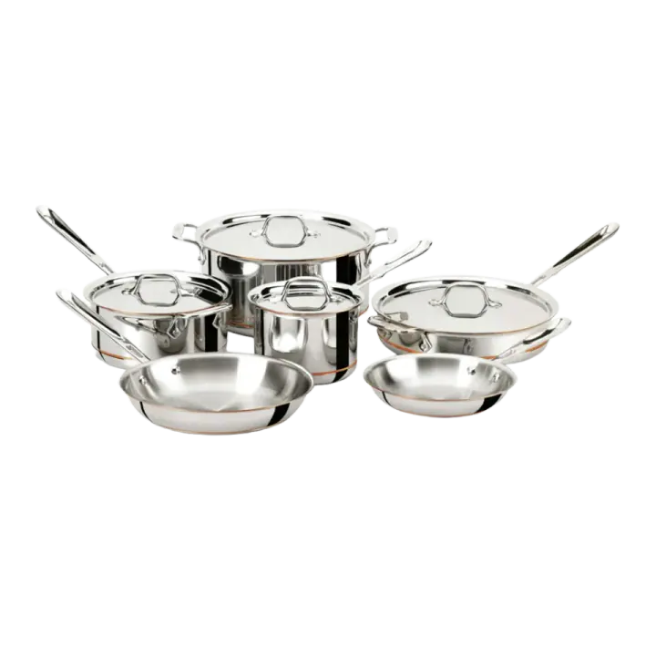 All-Clad Copper Core 5-Ply Cookware Set, 10-Piece