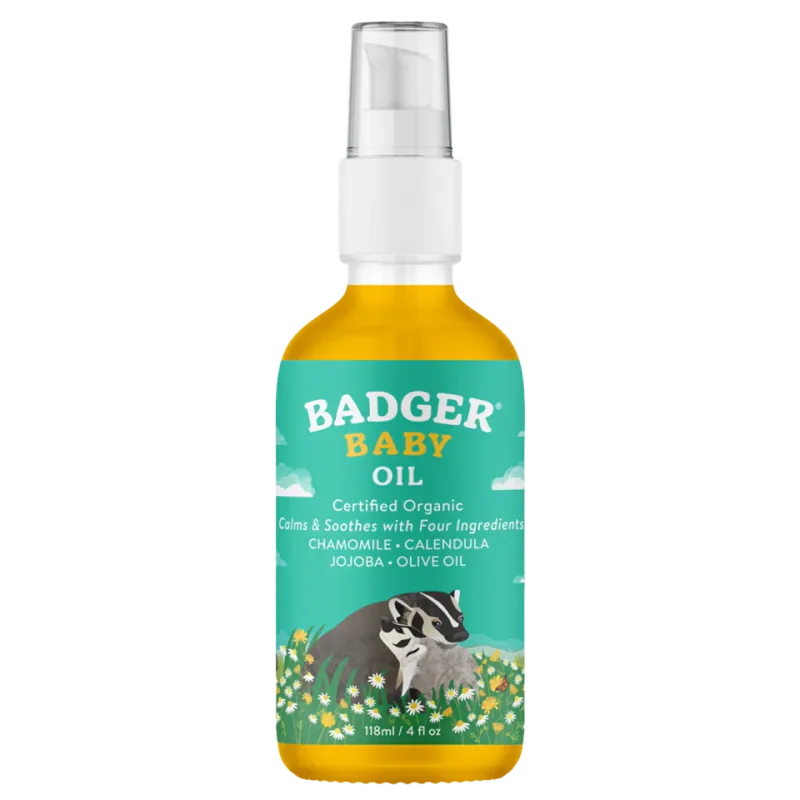 Badger Baby Oil, 100% Organic