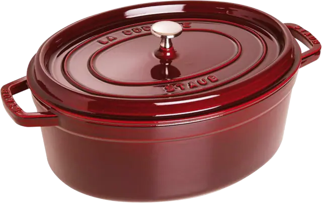 Staub Enameled Cast Iron Oval Dutch Oven (6.75 qt)