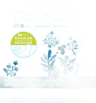 Natracare Cotton Ultra Pads with Wings — Regular