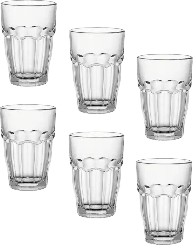 Bormioli Rocco Rock Bar Stackable Beverage Glasses (Set of 6)