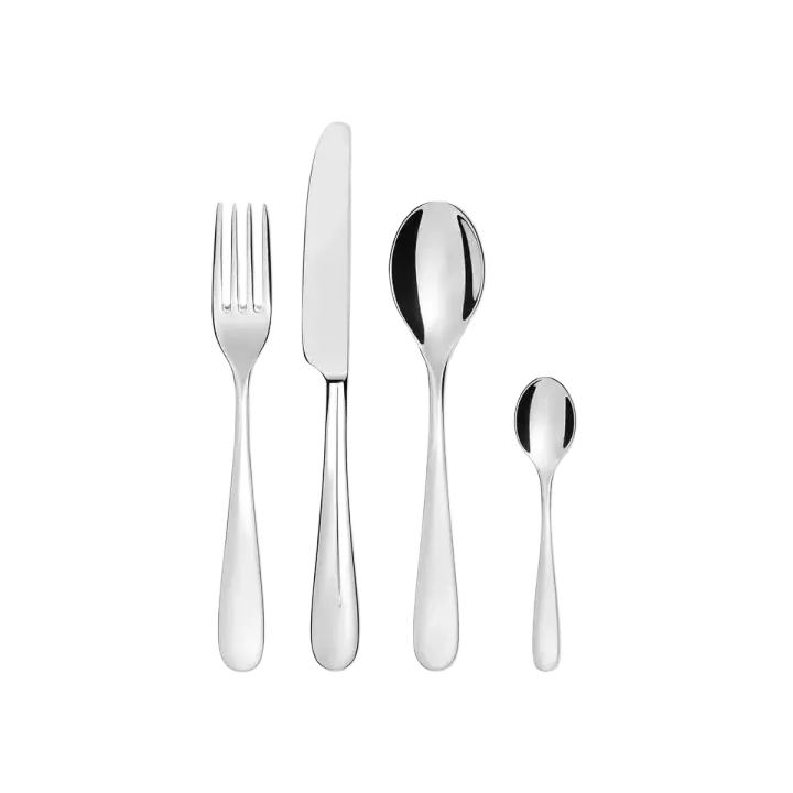 Alessi Nuovo Milano 24-Piece 18/10 Stainless Flatware Set