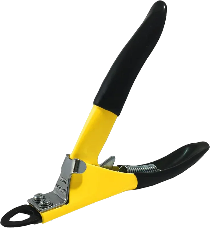 Resco Deluxe Guillotine Nail Clippers for Large Dogs — Yellow