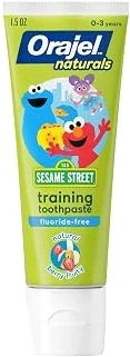 Orajel Naturals Sesame Street Berry Training Toothpaste, 1.5 oz