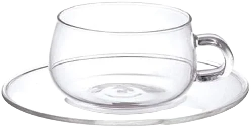 Kinto Unitea Glass Cup & Saucer