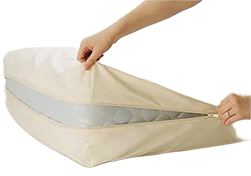Gilbins Fleetwood Cotton Zippered Mattress Cover — Twin