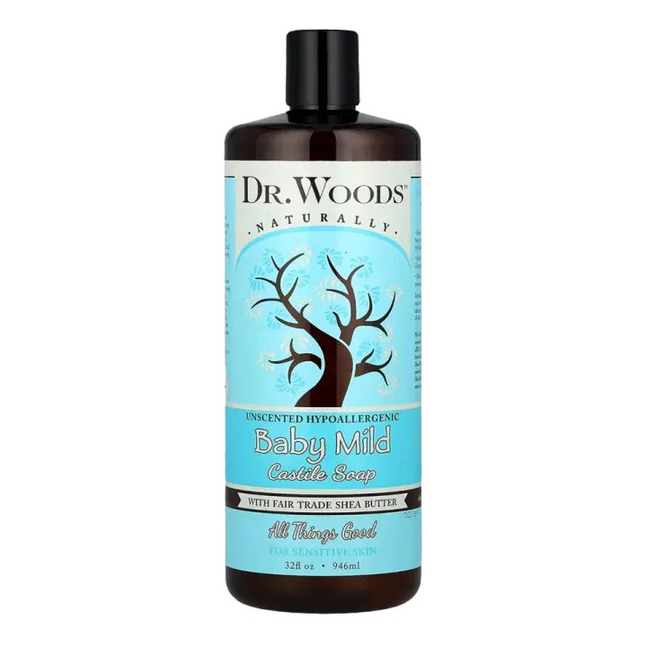 Dr. Woods Baby Mild Liquid Castile Soap with Organic Shea Butter, Unscented