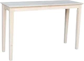 IC International Concepts Solid Wood Shaker Console Table, 48" Long