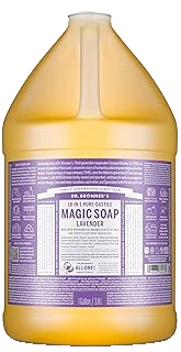 Dr. Bronner's Lavender Pure-Castile Liquid Soap, Refill, 1 Gallon