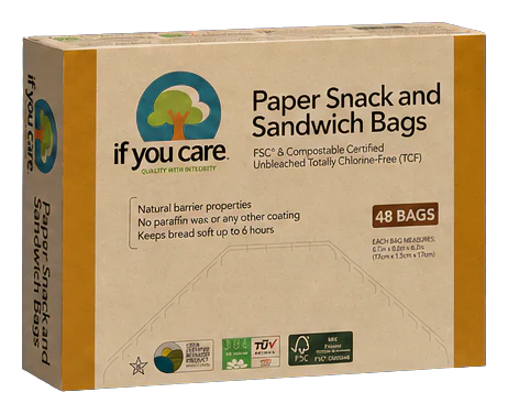 If You Care Paper Sandwich Bags, 48 Count