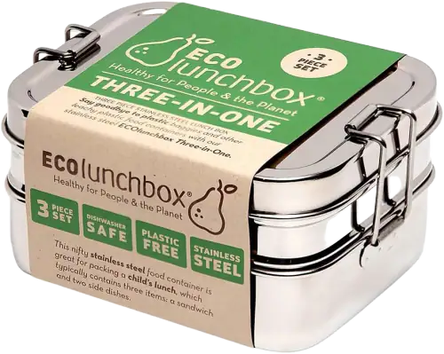 ECOlunchbox Three-in-One Stainless Bento