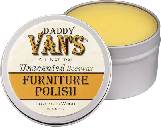Daddy Van's All Natural Beeswax Furniture Polish, Unscented