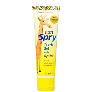 Spry Kids Strawberry Banana Xylitol Tooth Gel, 2 oz