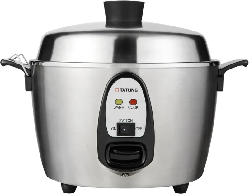 Tatung TAC-06KN(UL) 6-Cup Stainless Steel Rice Cooker