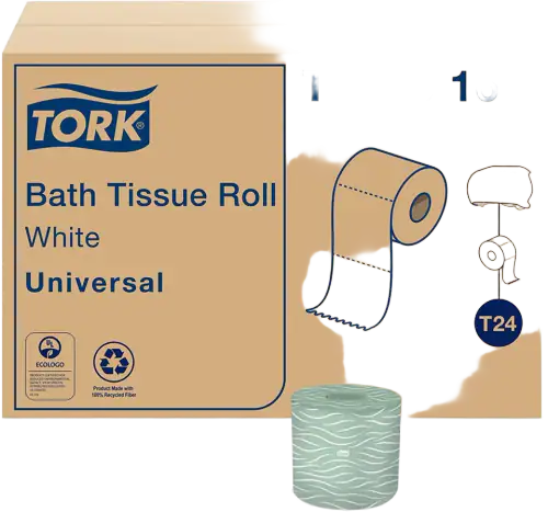 Tork 100% Recycled Toilet Paper, 2-Ply, Septic Safe