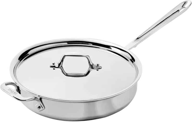 All-Clad D3 Stainless Saute Pan (3 qt, covered)