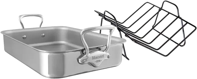 Mauviel Clad Stainless Roasting Pan (16\"x13\")