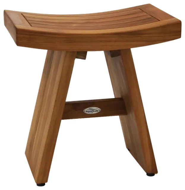 AquaTeak Asia Teak Shower Bench, 18 in