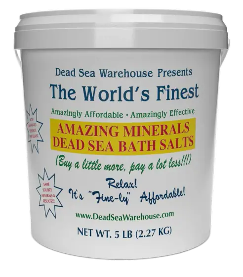 Dead Sea Warehouse Unscented Dead Sea Bath Salts, 5 lb