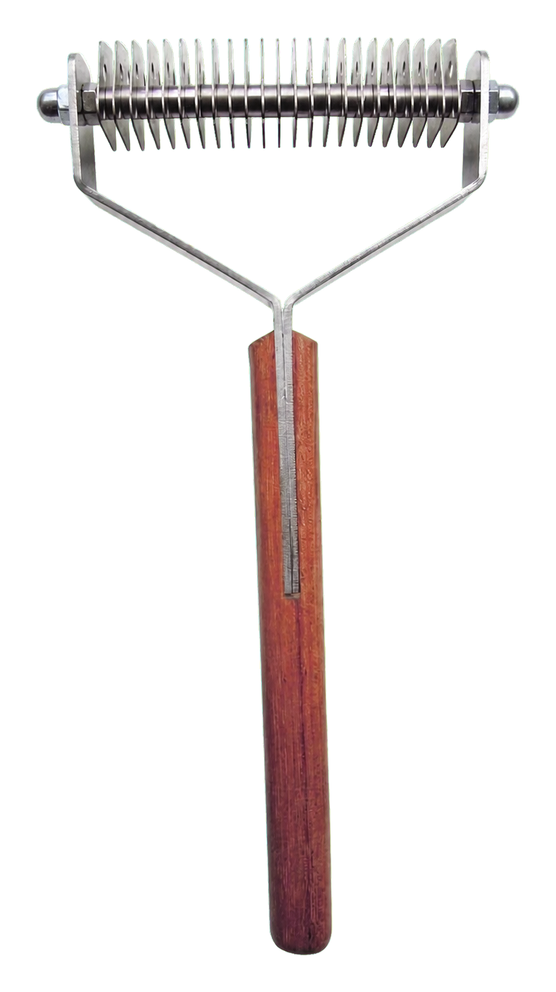Mars Coat King Double-Wide 23-Blade Dematting and Undercoat Rake