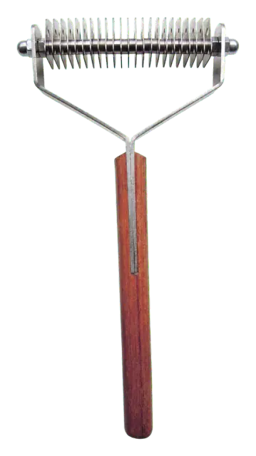 Mars Coat King Double-Wide 23-Blade Dematting and Undercoat Rake