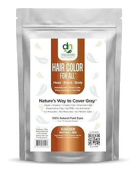 Discovery Naturals Ginger Natural Red Henna Kit (100 g)