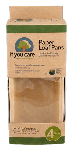 If You Care Unbleached Paper Loaf Baking Pans, 4 Count