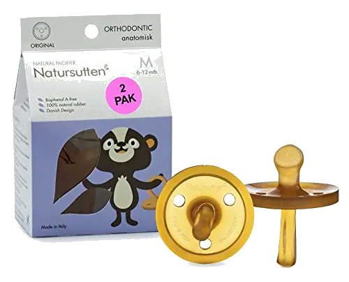 Natursutten Original Shield Orthodontic Natural Rubber Pacifier