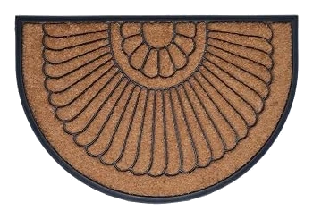 Calloway Mills Shell Coir-Rubber Doormat — 24 × 36 in