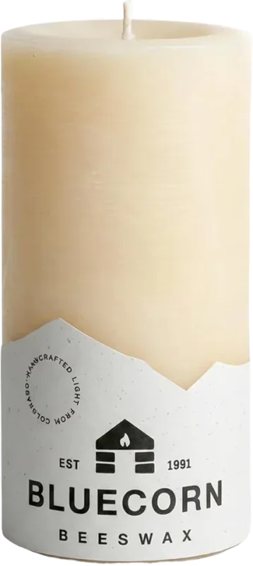 Bluecorn Beeswax 100% Beeswax Pillar Candles