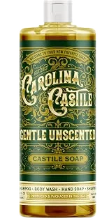 Carolina Castile Soap Unscented Liquid Soap