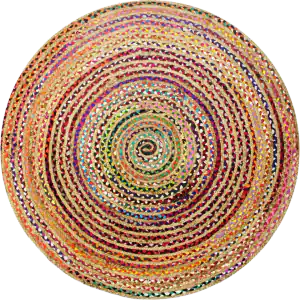 COTTON CRAFT Jute Chindi Braid Rag Rug