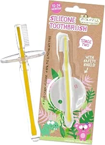 Jack N' Jill Stage 2 Silicone Toothbrush — 12–24 Months