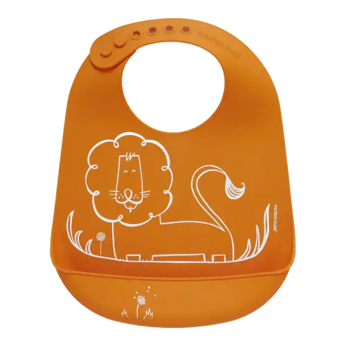 Modern Twist Bucket-Bib — Dandy Lion Orange