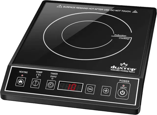 Duxtop 1800W Portable Induction Cooktop Countertop Burner, Black 9100MC