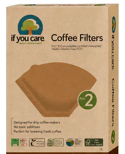 If You Care No. 2 Unbleached Cone Coffee Filters