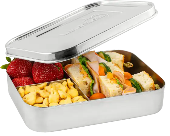 LunchBots Large Trio Stainless Container