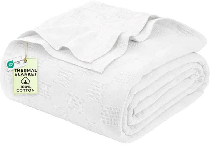 Utopia Bedding 100% Cotton Thermal Blanket, King