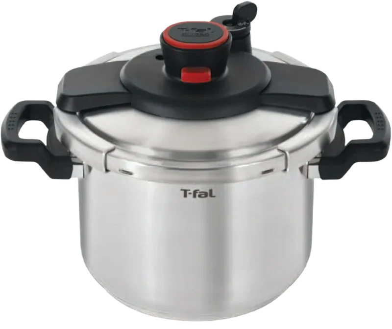 T-fal Clipso Stainless Steel Pressure Cooker, 6.3 Qt